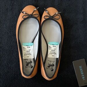 Circus by Sam Edelman Tan and Black Ballet Flats